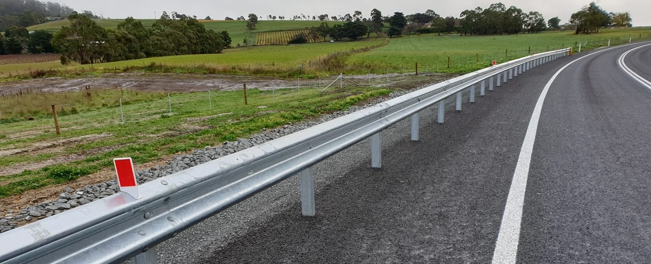 Richmond Road Barrier Project in Tasmania | June 2020 | Safe Direction®️