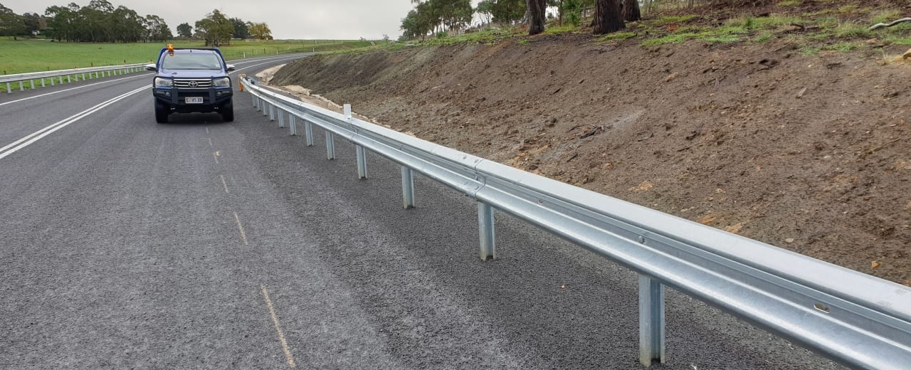 Richmond Road Barrier Project in Tasmania | June 2020 | Safe Direction®️