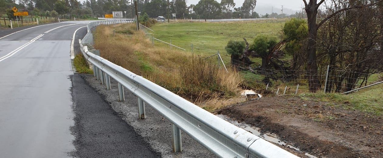 Richmond Road Barrier Project in Tasmania | June 2020 | Safe Direction®️